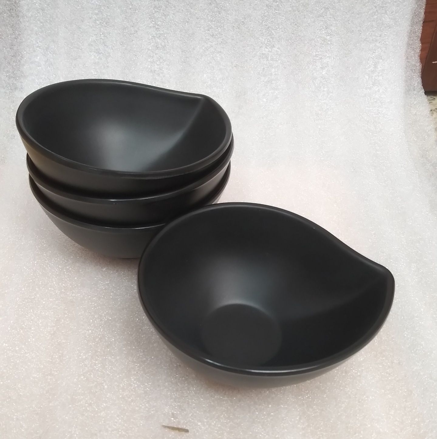 Chén đựng nước chấm nhựa Melamine nhám đen/nhám xám/nhám nâu