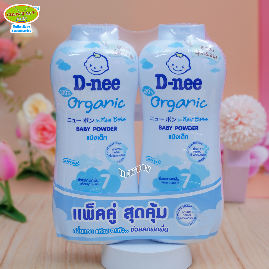 Phấn rôm em bé Dnee Organic New Born 380g Thái Lan