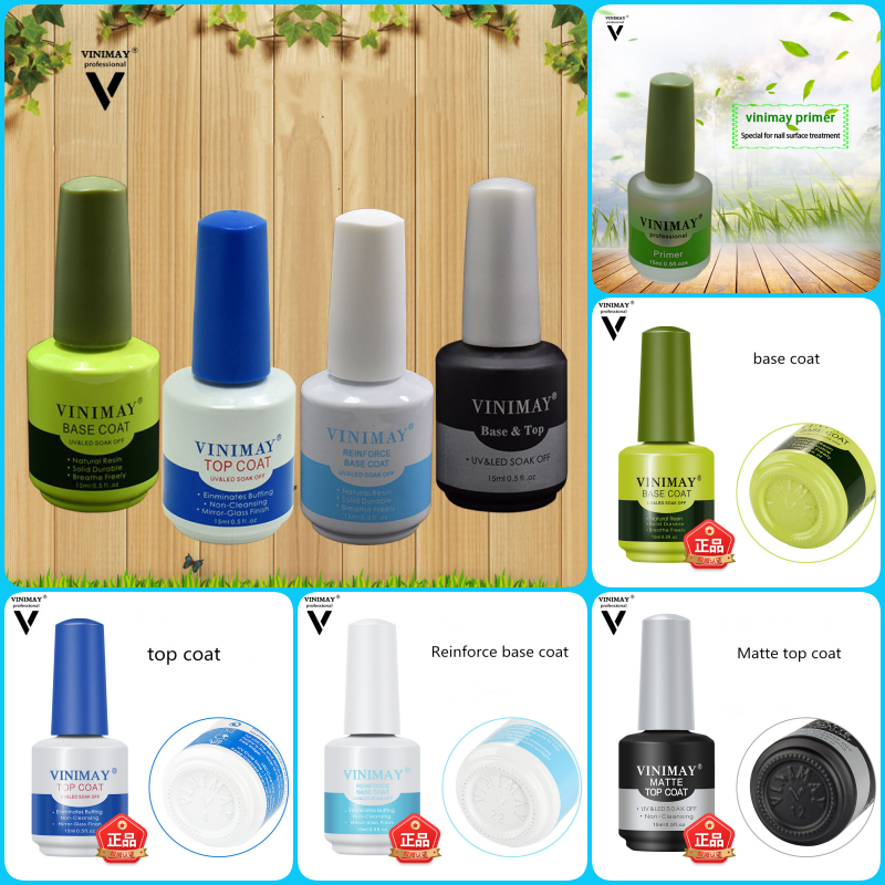 [CHÍNH HÃNG] Kiềm dầu - Base (Liên kết) - Top Bóng - Top lì (Nhám) VINIMAY - 15ml