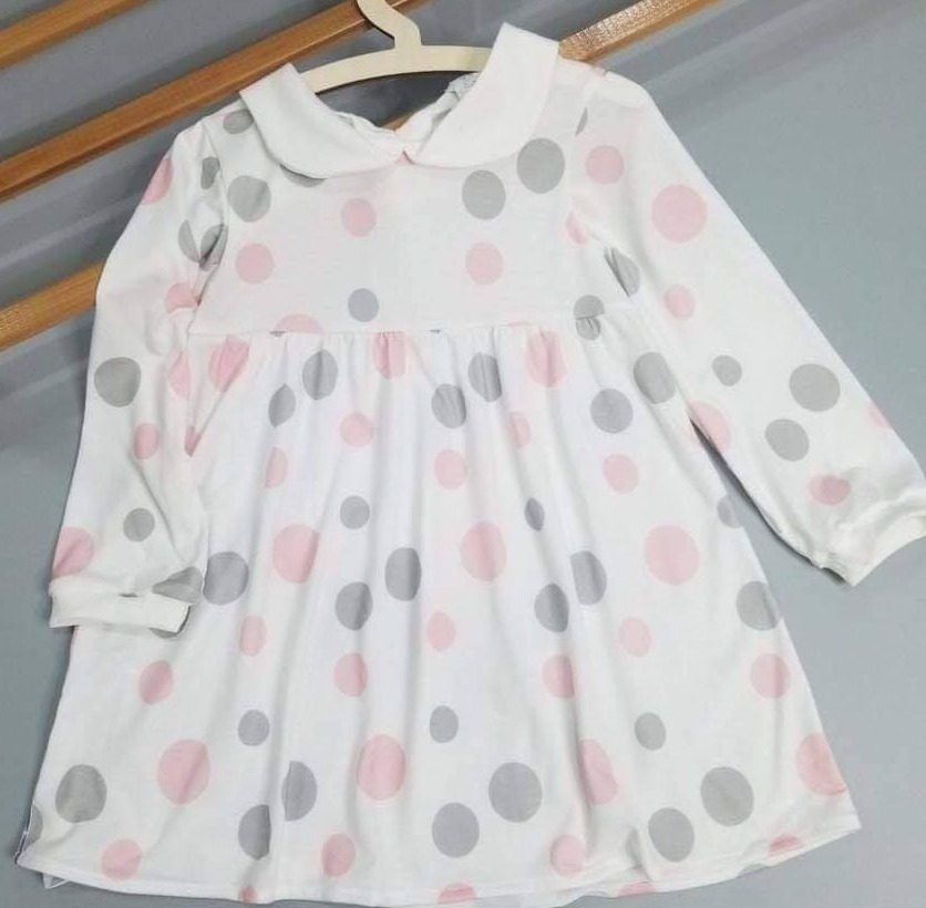[HCM]Đầm thun bé gái dài tay dáng babydoll