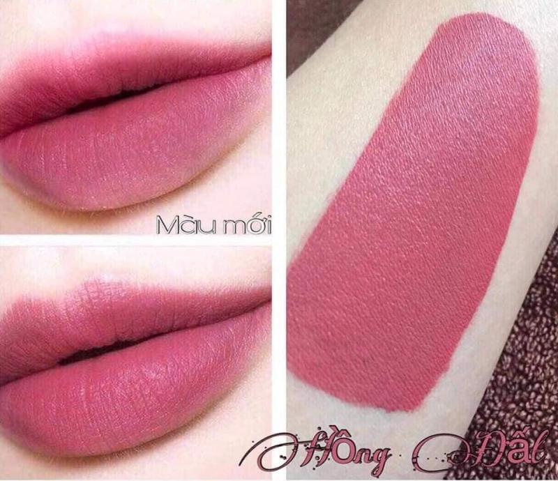 son kem lì MN Lipstic - hồng đất 08
