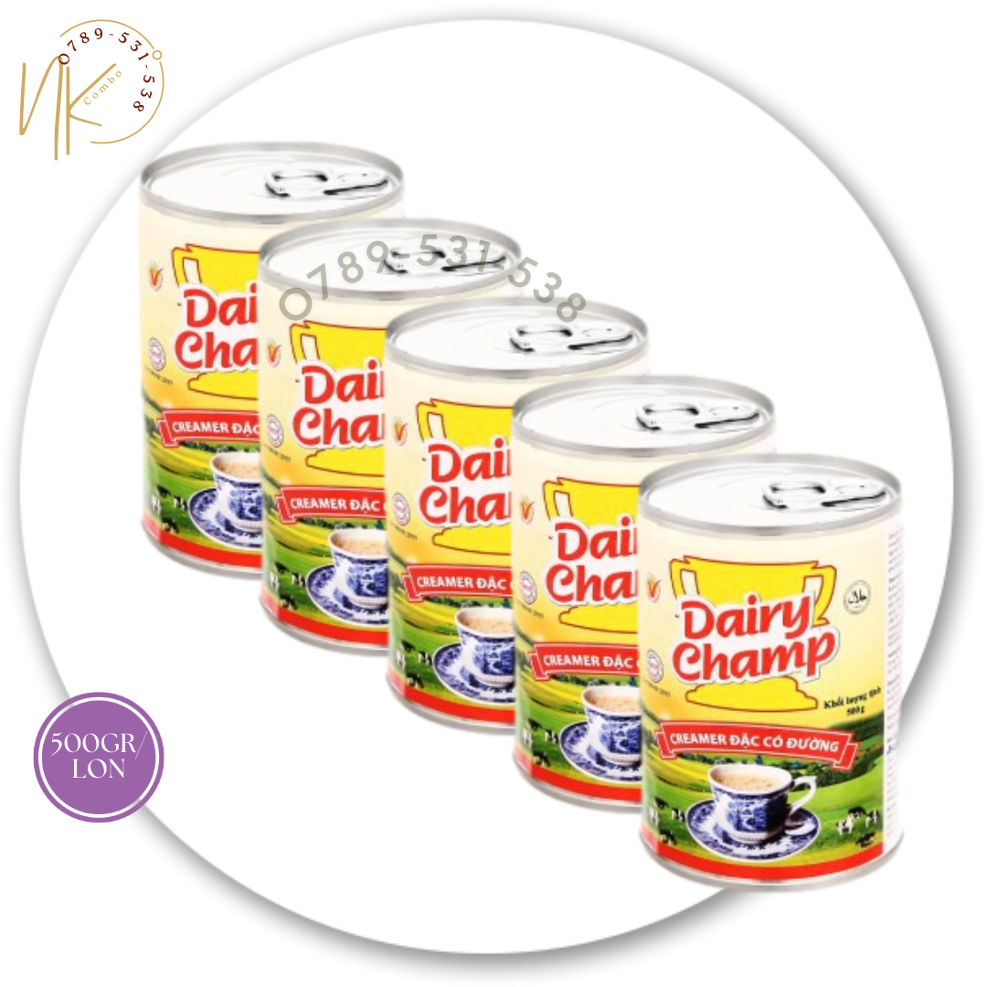 Combo 5 sữa đặc có đường Dairy Champ lon 500g