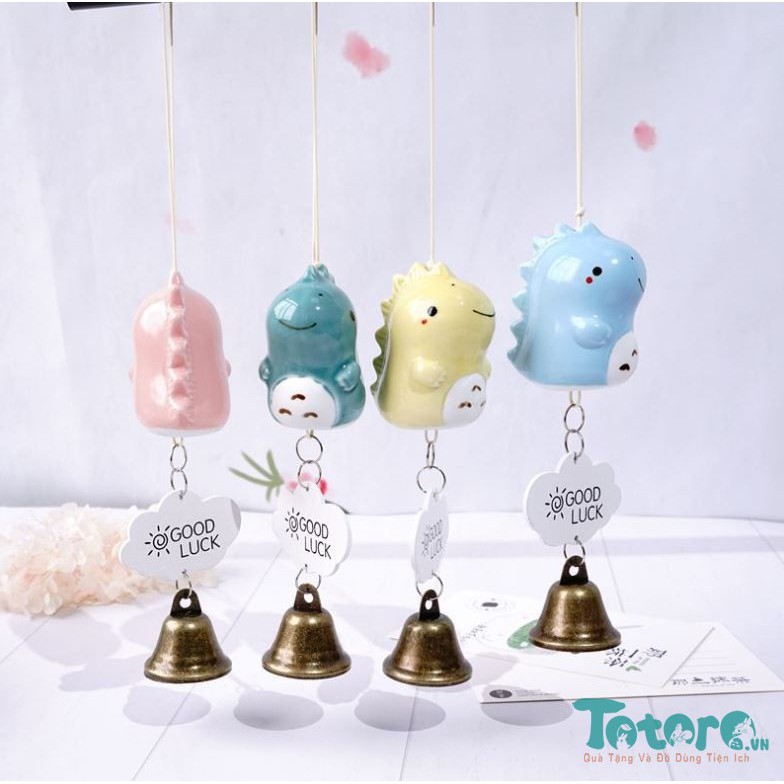 Chuông gió treo trang trí mèo may mắn - mèo thần tài - totoro - vô diện - phi hành gia - khủng long - cá heo -cá voi