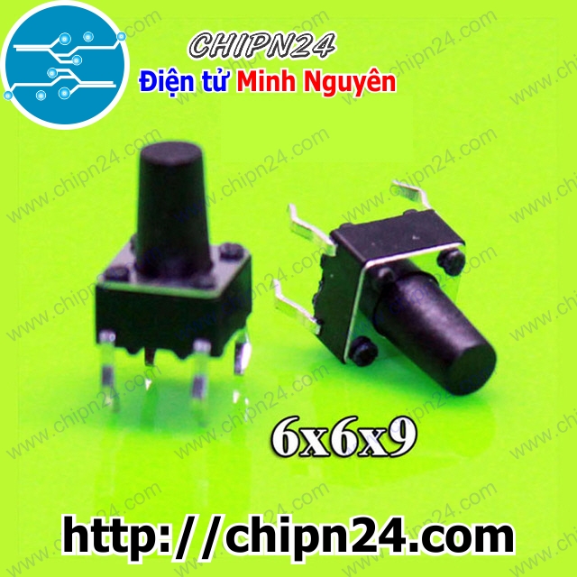 Nút nhấn 4 chân 6x6x9mm dip