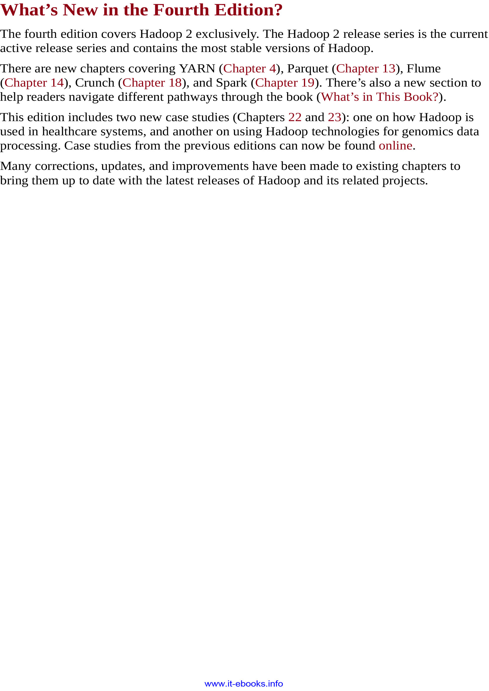 Hadoop The Definitive Guide, 4th Edition
