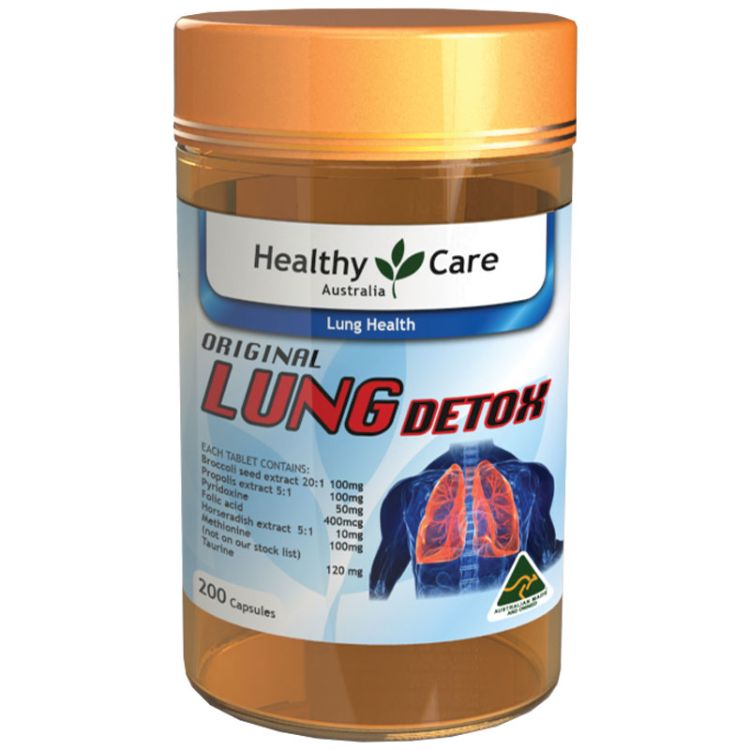 Viên Hỗ Trợ Thải Độc Phổi Healthy Care Original Lung Detox