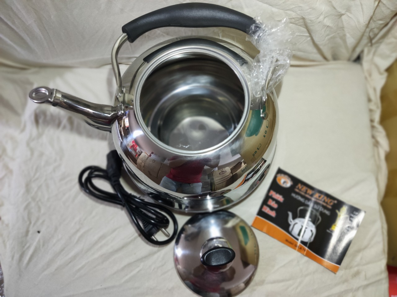 [HCM]ấm điện newking a79  inox 304 cao cấp 5.0lit