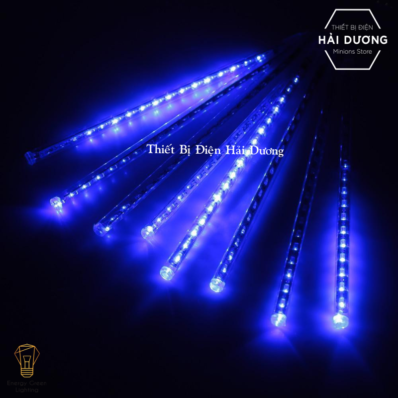 Đèn led sao băng thả cây chống nước 8 ống 50cm Chạy Mưa Sao Băng