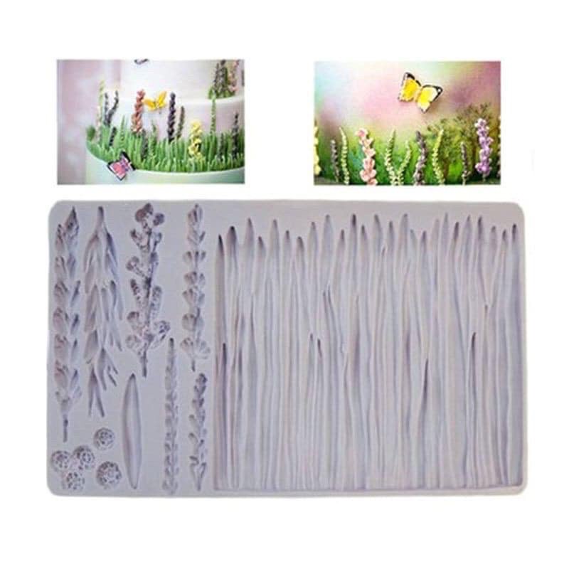 Khuôn silicon 4d ốp viền hoa laveder