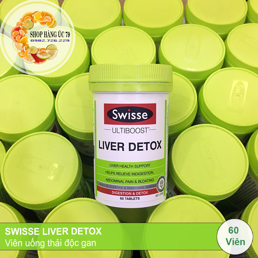Swisse LIVER DETOX - Viên uống thải độc gan
