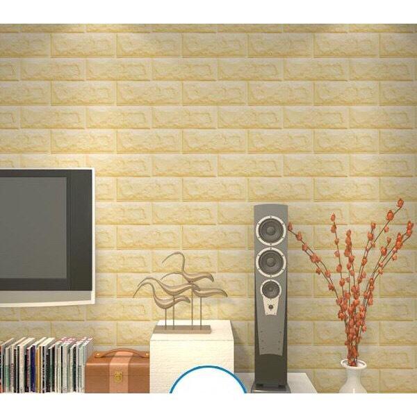Combo 5 tấm dán tường xốp giả gạch kích thước 70 x 77