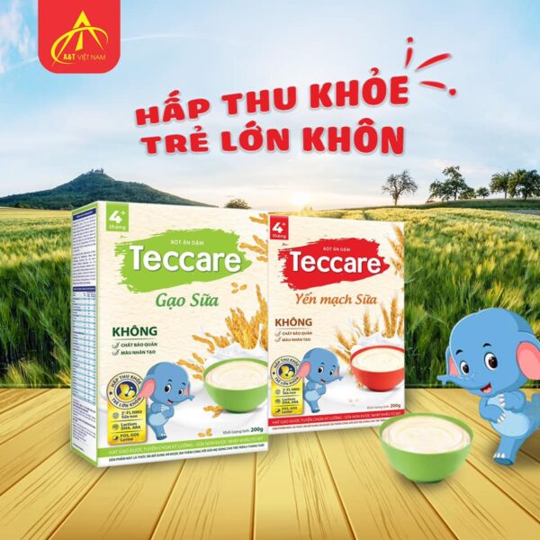 Bột Ăn Dặm Teccare Yến Mạch Sữa 200g