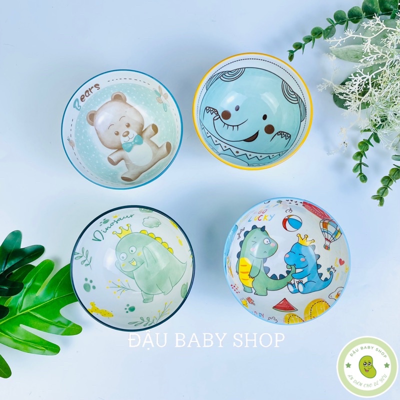 Bát ăn dặm gốm sứ, bát ăn dặm kiểu Nhật cho bé