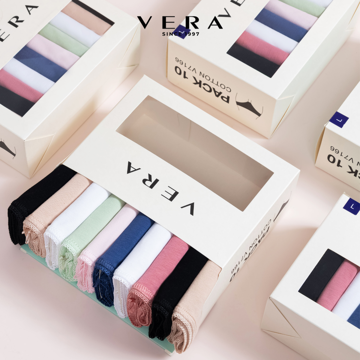 Combo 10 quần lót nữ cotton VERA V7166
