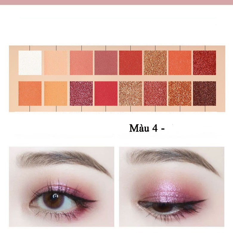 Phấn Mắt Lameila 16 Ô Lameila Coffee x Lemon Tea