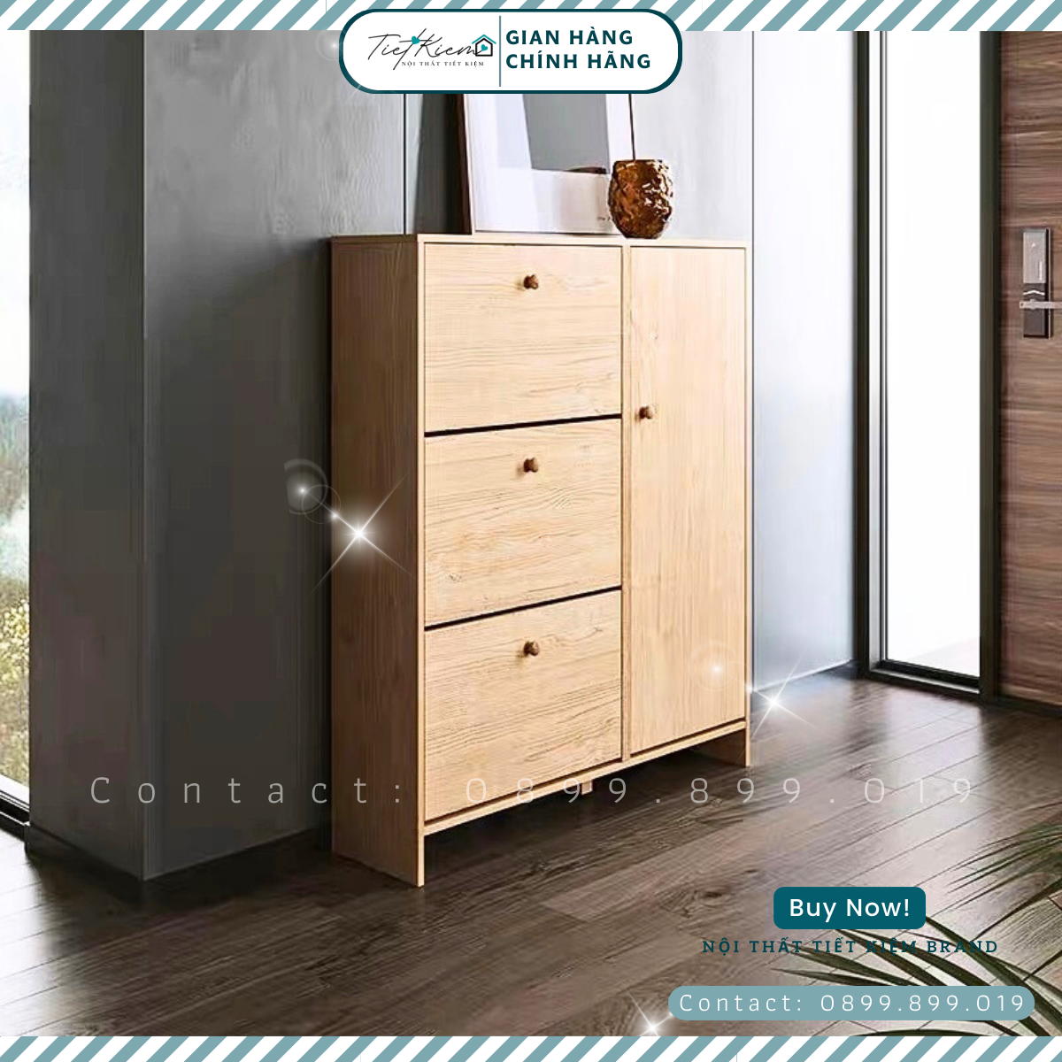 Tủ để giày thông minh gỗ KG017