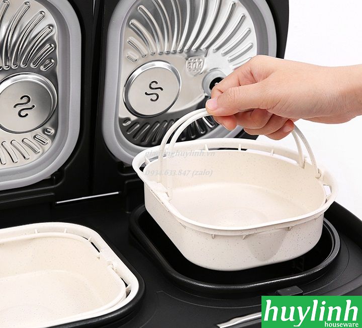 [HCM]Nồi cơm điện tử 2 ngăn Sharp KN-TC50VN - 1.8 lít