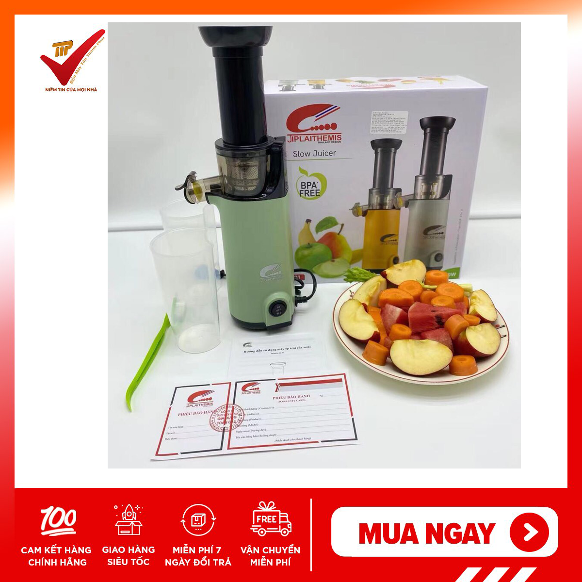 [CHÍNH HÃNG - BH 12 THÁNG] MÁY ÉP CHẬM MINI Jiplaithemis JL01 Máy ép mini máy ép chậm