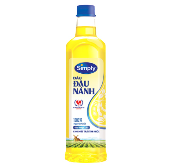 Dầu Ăn Đậu Nành Simply 1L
