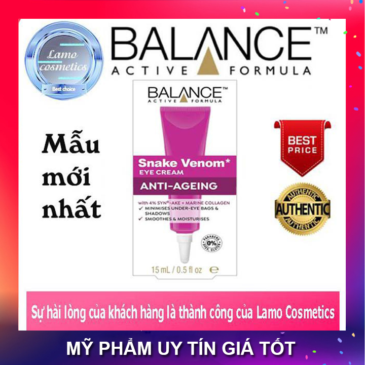Kem Mắt BALANCE ACTIVE FORMULA SNAKE VENOM EYE CREAM