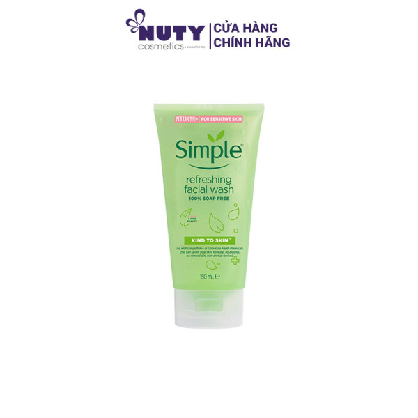 Sữa Rửa Mặt Dạng Gel Simple Kind To Skin Refreshing Facial Wash Gel (150ml) cao cấp