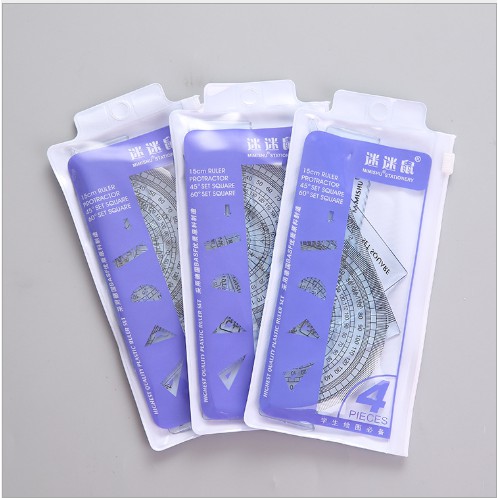 Combo 2 Bộ Thước Eke 4 Món 3 Loại