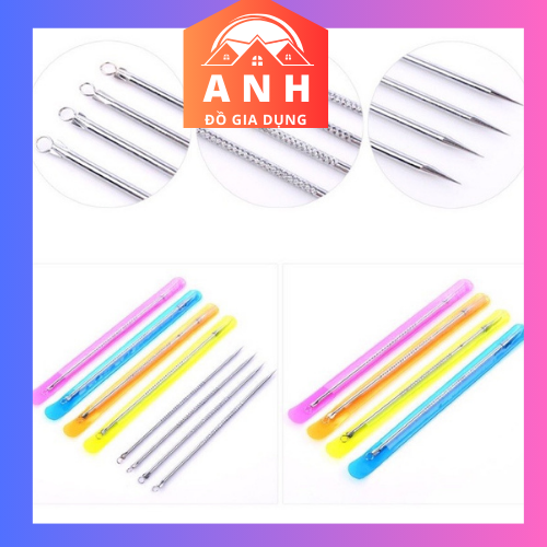 Cây nặn mụn 2 đầu - que nặn mụn cao cấp inox