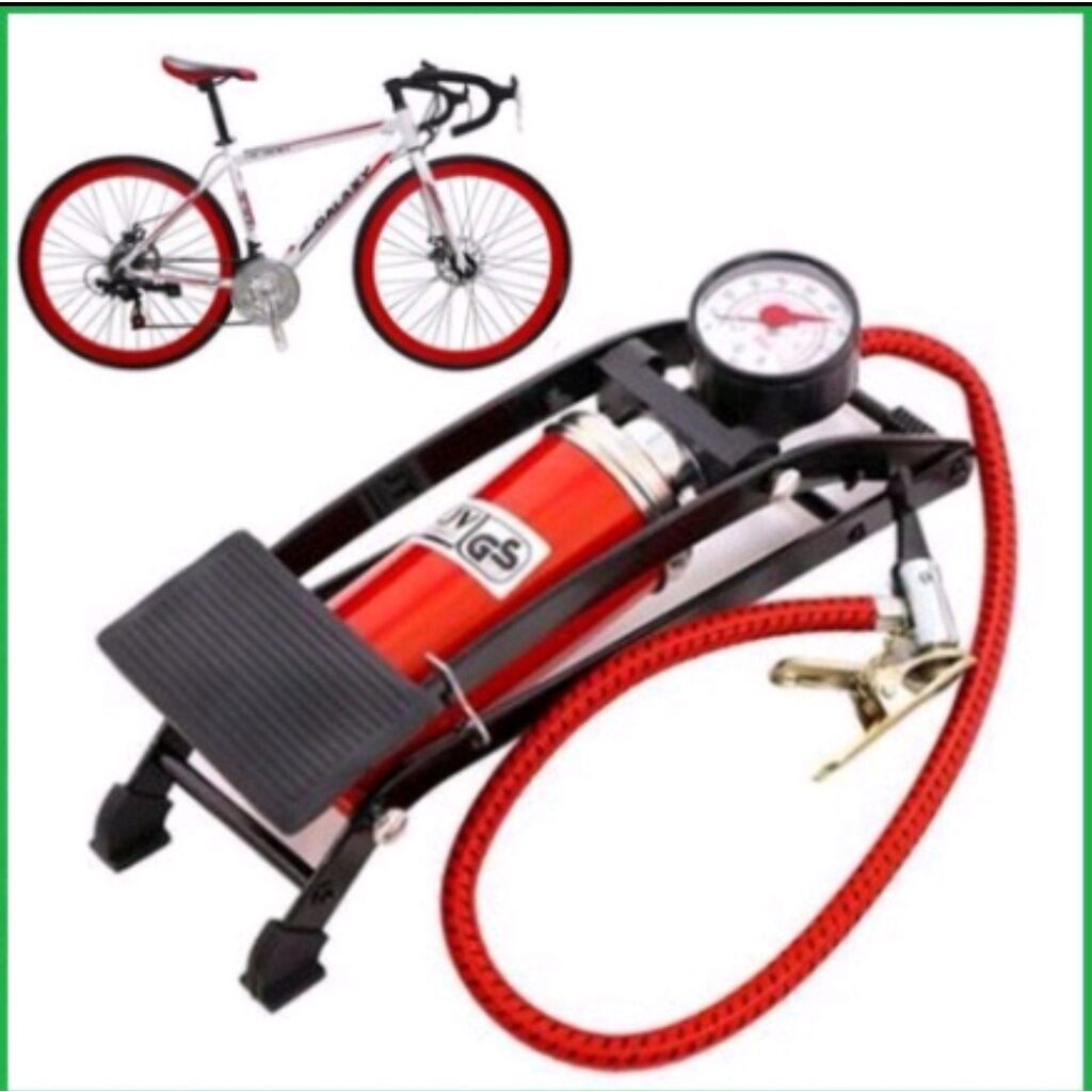 [hàng loại 1] [xả kho]bơm hơi đạp chân mini xe đạp - xe máy - oto
