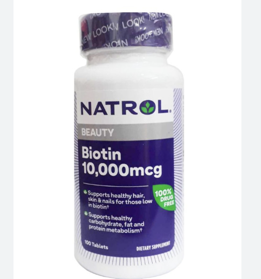 Viên uống hỗ trợ mọc tóc Biotin 10000mcg - 100 viên