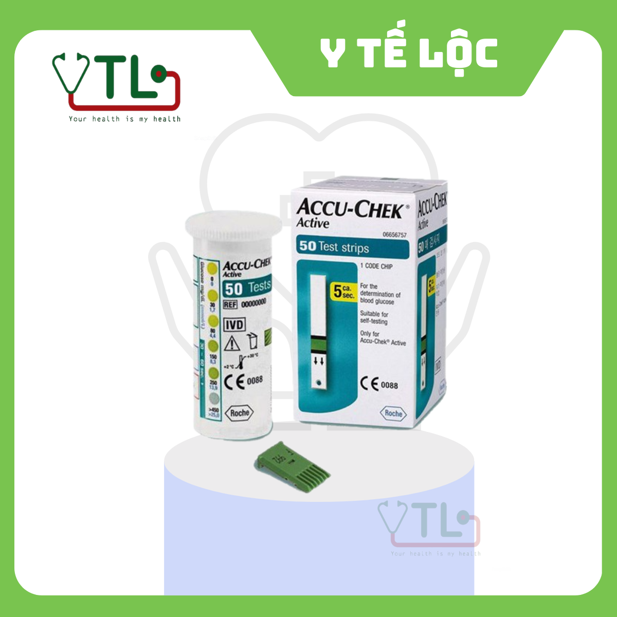 Que thử đường huyết Accu-Chek Active 50