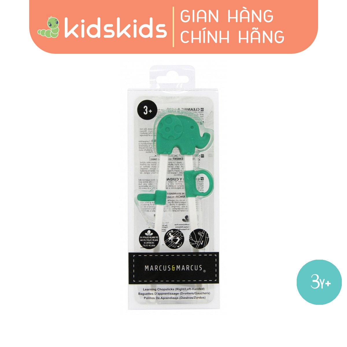 Đũa tập ăn cho bé Marcus & Marcus, từ 3 tuổi - Ollie