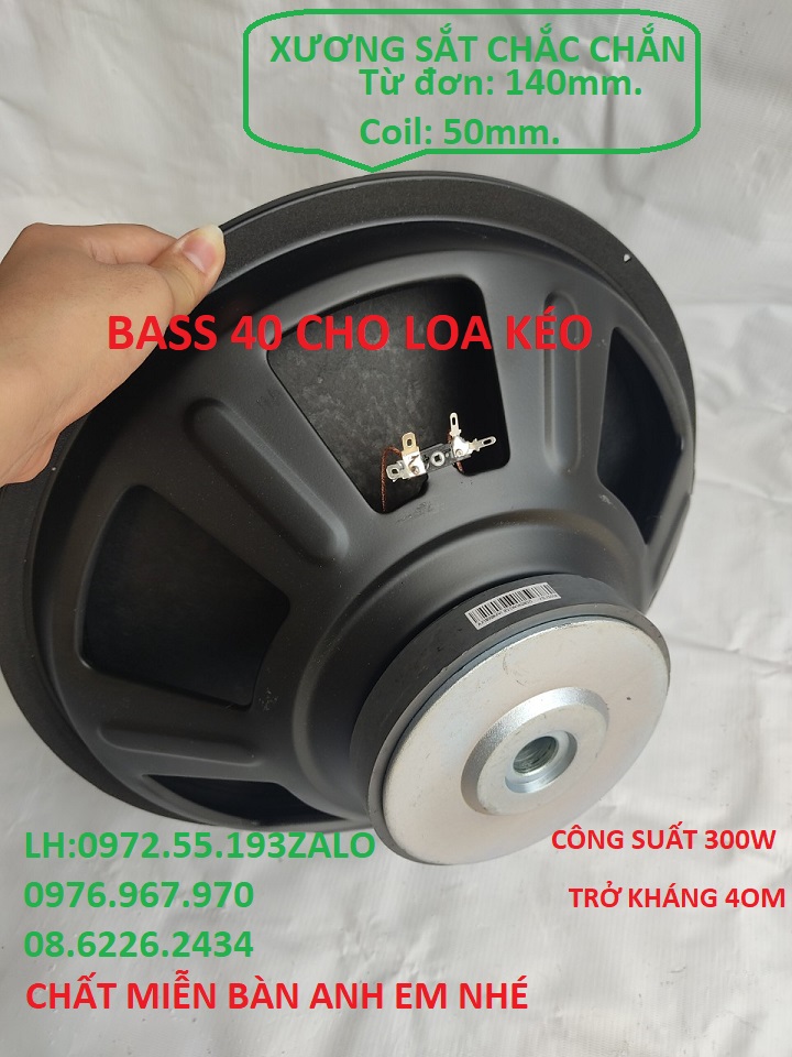 Loa bass 40 dùng cho loa kéo công suất 300W - giá 1 chiếc