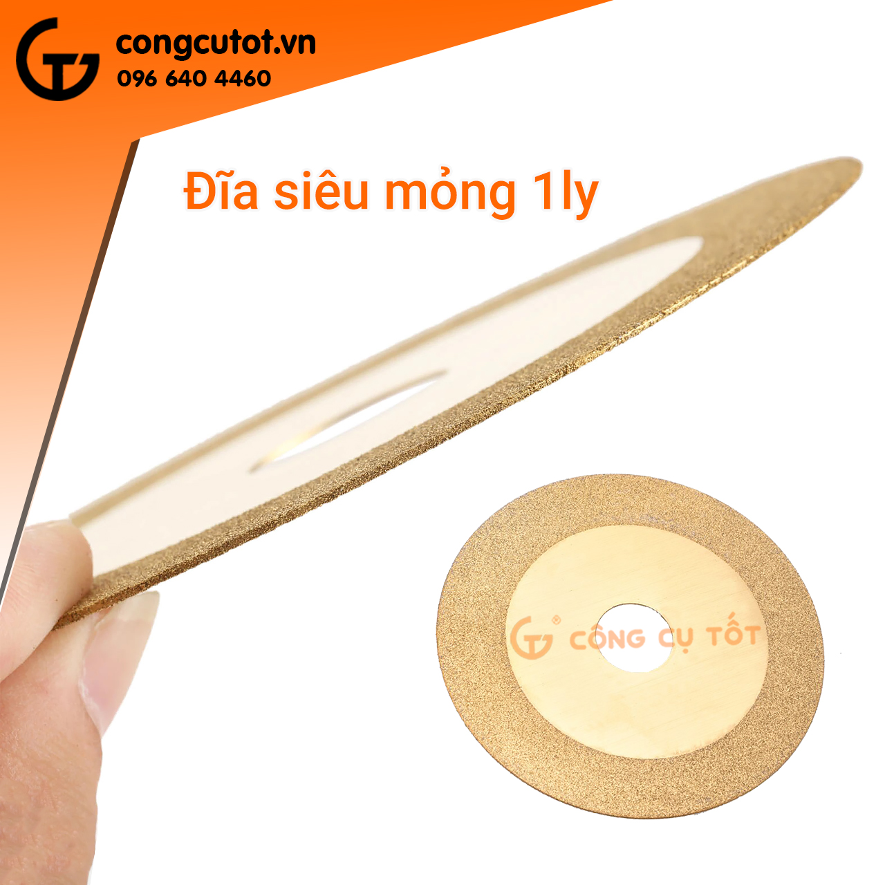 Lưỡi mài kính phi 100mm lỗ 20mm