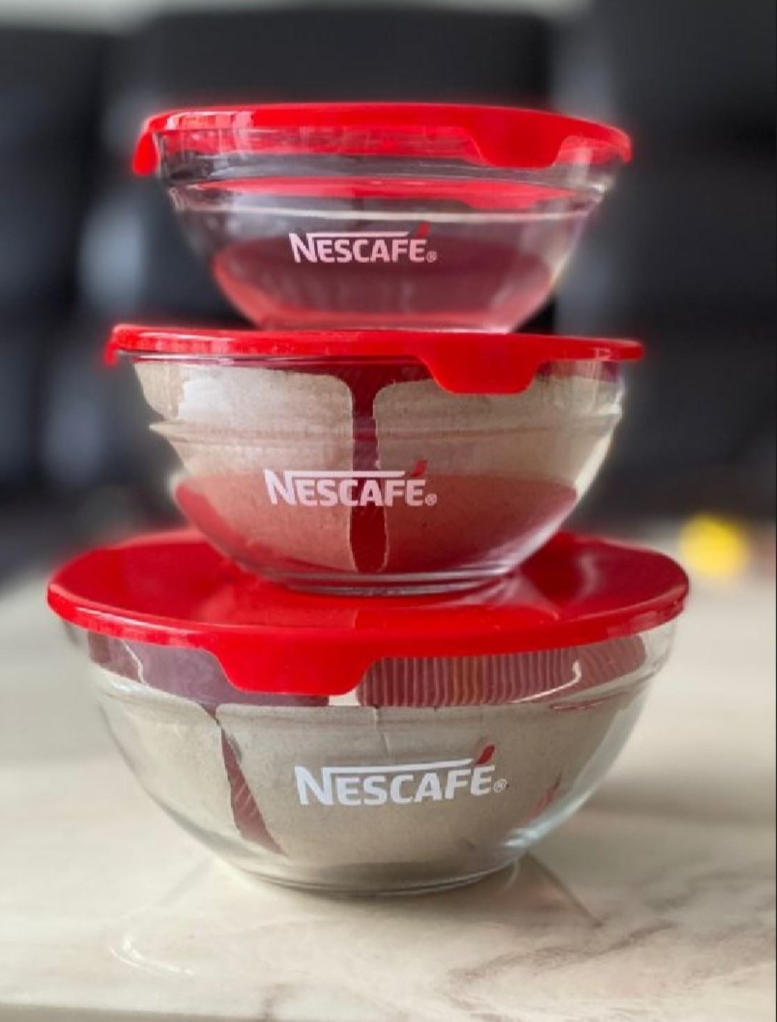 Bộ bình + ly thủy tinh quà tăng nescafe siêu đẹp giá rẽ