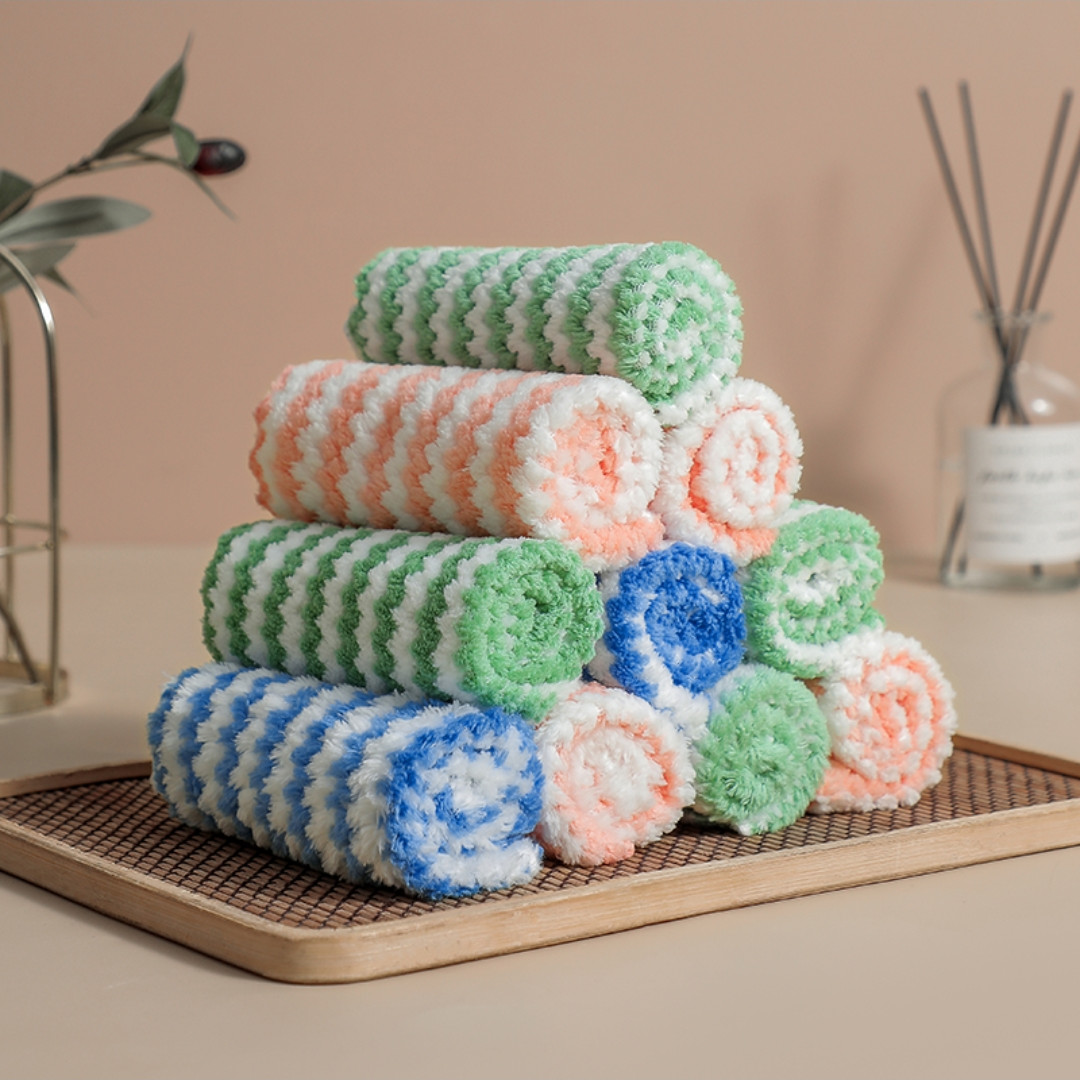 Khăn lau đa năng siêu thấm nước chất liệu mềm mịn (25*25cm)