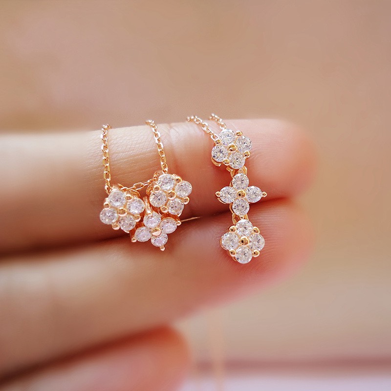 Dây chuyền titan basic trái tim đeo được 2 kiểu , mạ vàng 14k [ KHÔNG ĐEN GỈ ] Her Accessories CT10