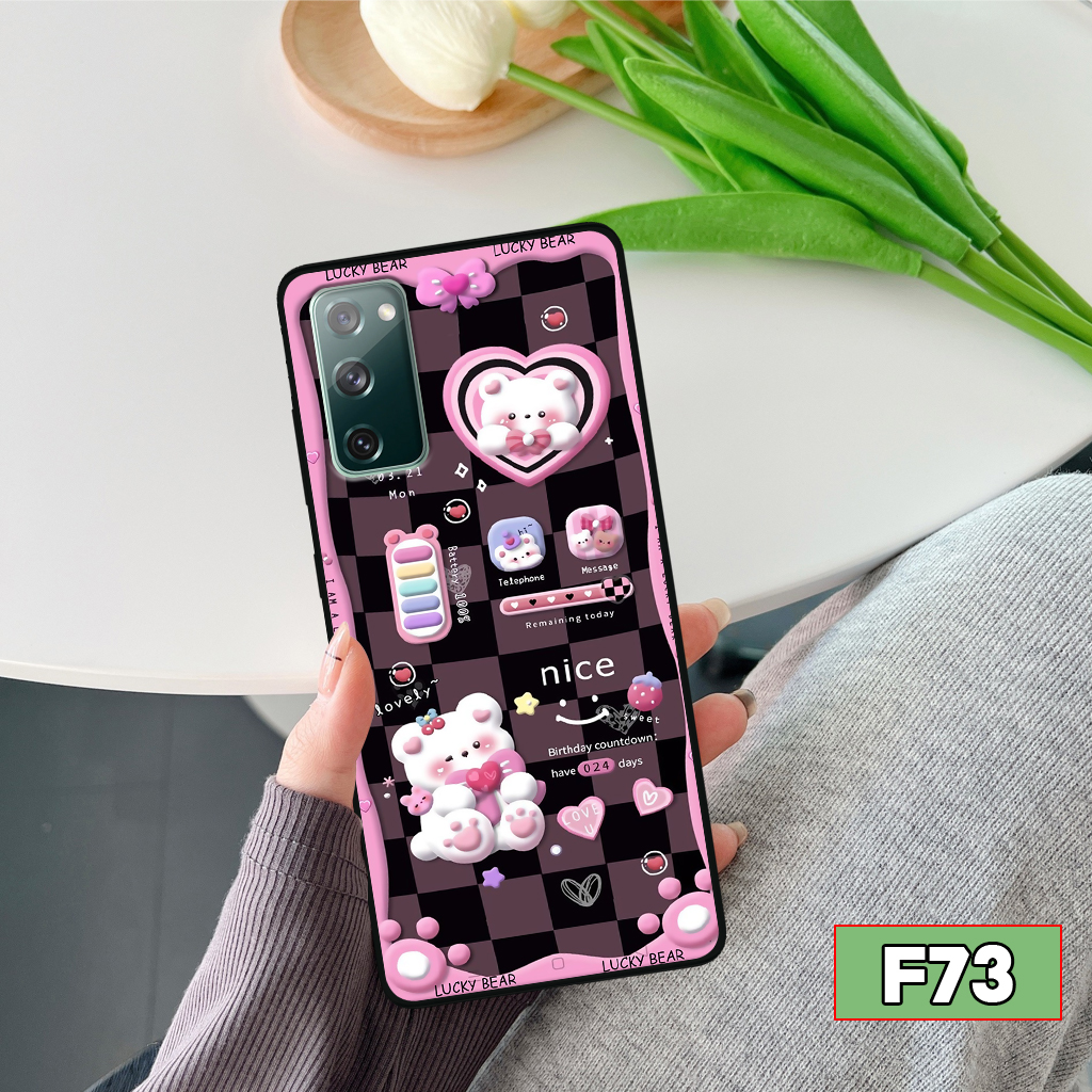 Ốp lưng samsung s20/ s20 fe/ s20 plus/ s20+ / s20 ultra hình thỏ, gấu nâu cute dễ thương