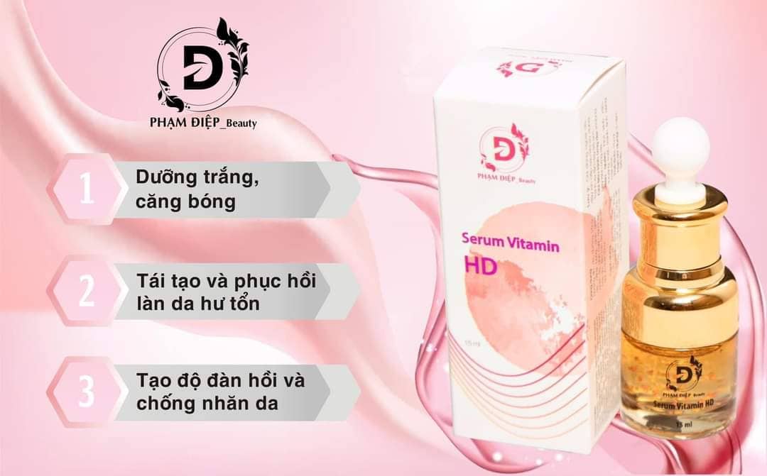 Serum Vitamin HD giúp da căng bóng mịn màng