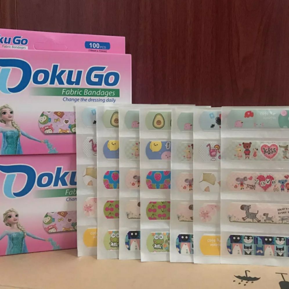 băng dính cá nhân hình cute hộp 100 pcs