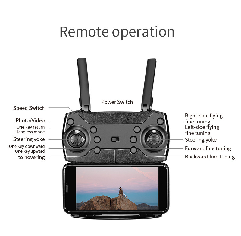 E88pro Flycam Drone Quadcopter 4k HD, Camera kép
