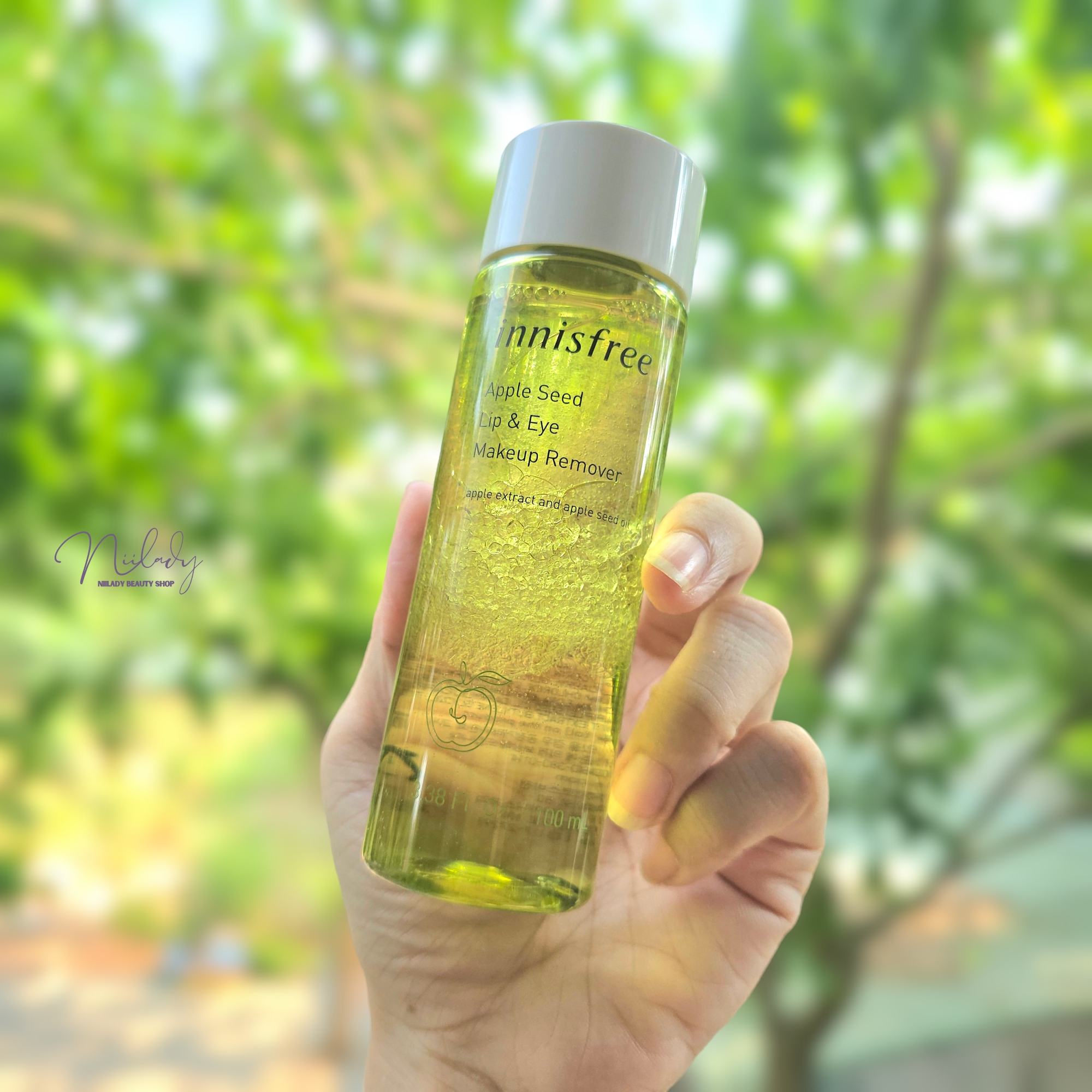 Tẩy trang mắt môi Innisfree Apple Seed Lip & Eye Makeup Remover