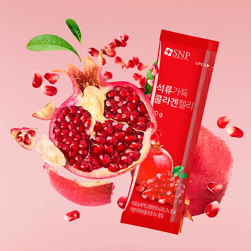 Thạch collagen jelly trắng da thạch lựu đỏ đẹp da