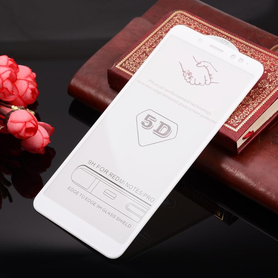 Kính cường lực full màn Xiaomi Redmi Note 5 / Note 5 Pro Trắng