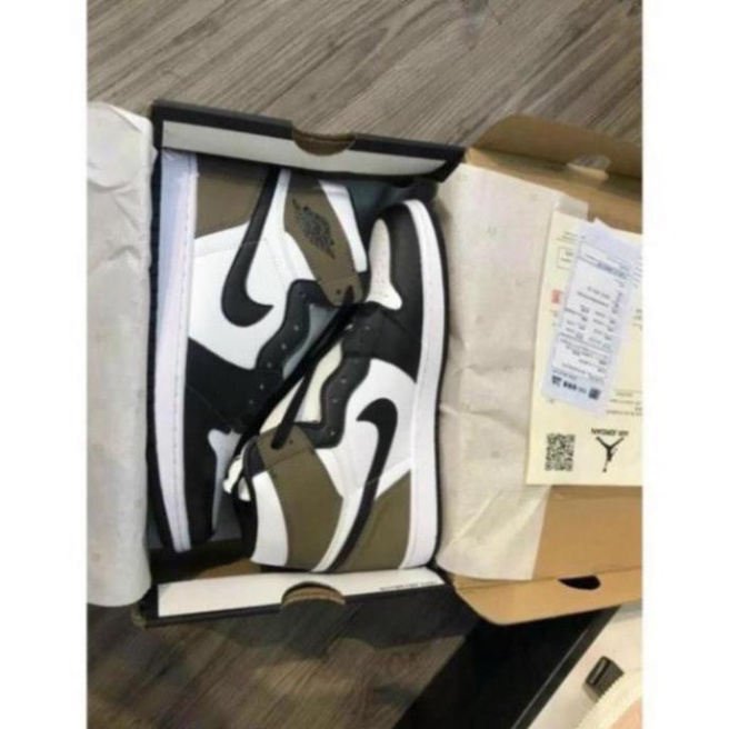 Giày jodan 𝐜ổ 𝐜𝐚𝐨 ⚡️𝐅𝐑𝐄𝐄 𝐒𝐇𝐈𝐏⚡️ GiàyNjke Full Màu Nâu đen cổ cao hàng cao cấp nam nữ full box TẶNG Keo Dán Giày S