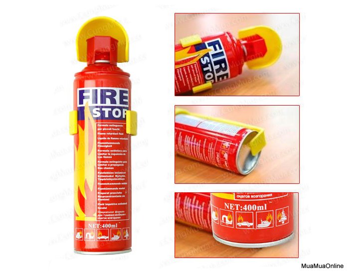 Bình Chưa Cháy Mini Cho Xe Hơi Firestop 500ml