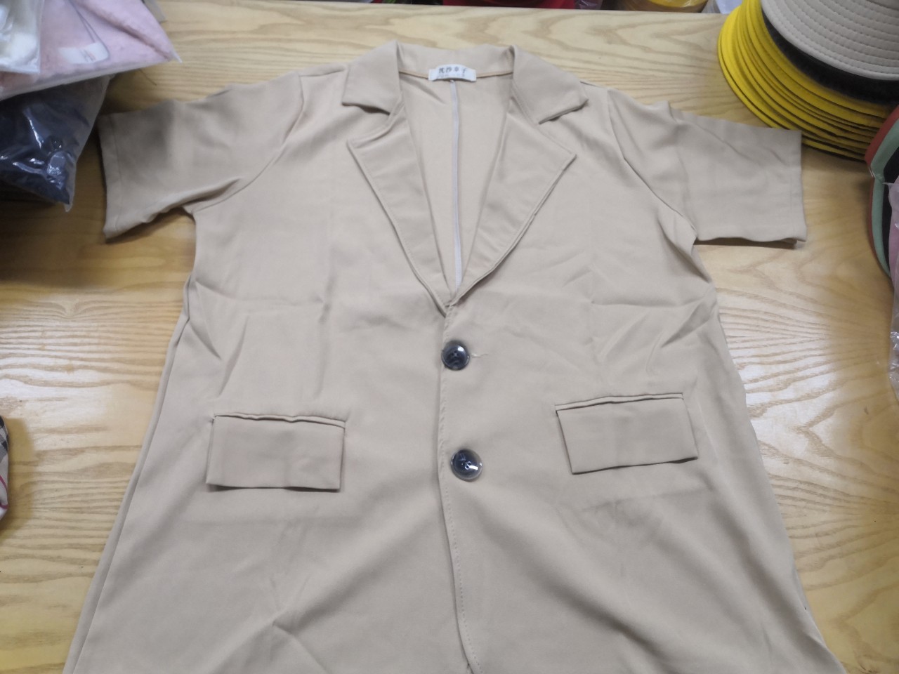 Áo Khoác Nữ Blazer 1 Lớp Tay Ngắn