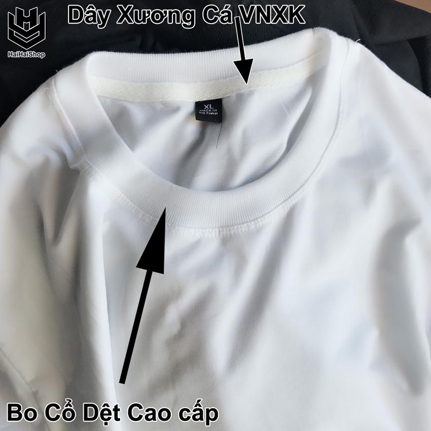 Áo Thun Trơn Màu Trắng, HaiHaiShop, Ken T-Shirt