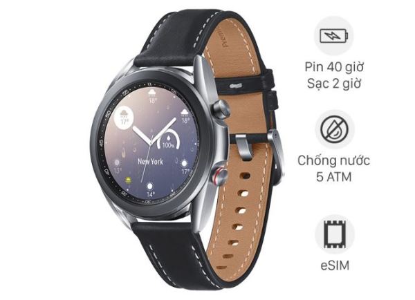 Đồng hồ samsung watch3  LTE bản 41mm dây da{e Sim}