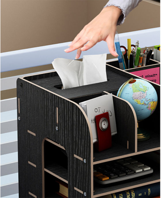 Kệ Sách Gỗ Mini Để Bàn Làm Việc
