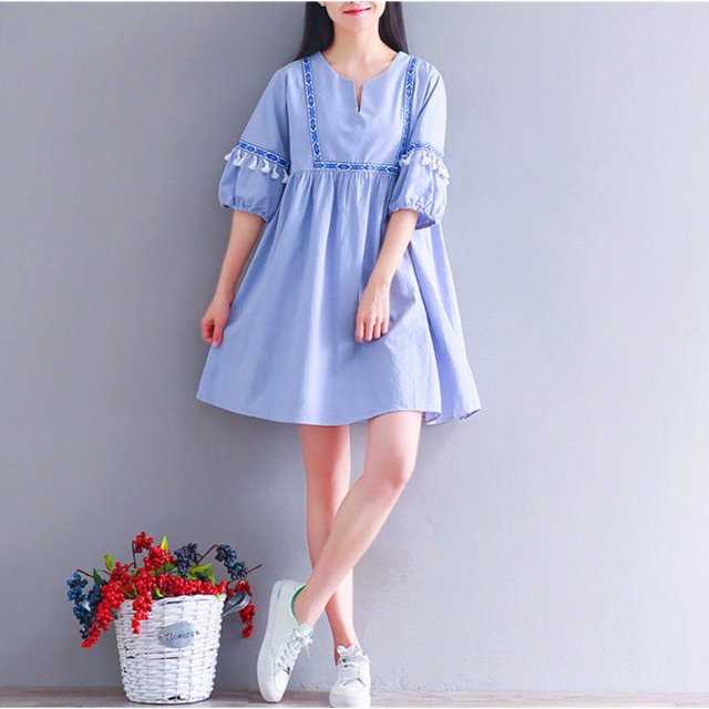 ĐẦM XANH TRẺ TRUNG MS26 (có ảnh thật)
